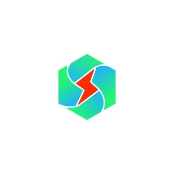 Flash logo symbol electrical vector icon element isolated Stock Illustration
