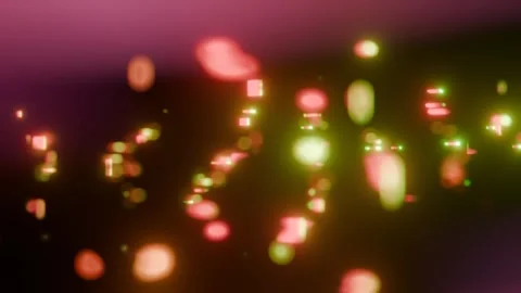 Flash in the night - camera flare and lens glow 3d animation effect firefly Stock Footage 310263330