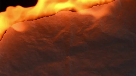 Flash Paper Burning Magic Trick on Black Background, 4K Stock-Footage 335023248