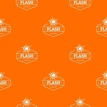 Flash pattern vector orange 스톡 일러스트