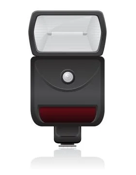Flash photo camera illustration Stock Illustration