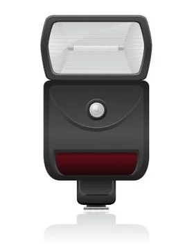 Flash photo camera vector illustration 스톡 일러스트