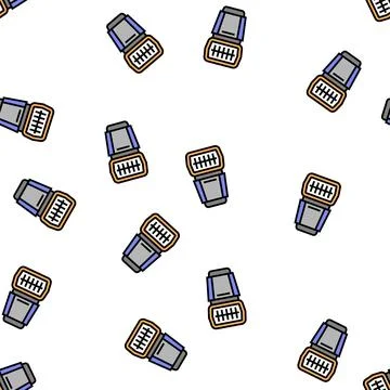 Flash photo camera vector seamless pattern 스톡 일러스트
