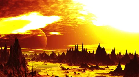 Flash On The Planet Alien Stock Footage 65803844