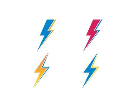 Flash power thunder illustration vector Stock Illustration