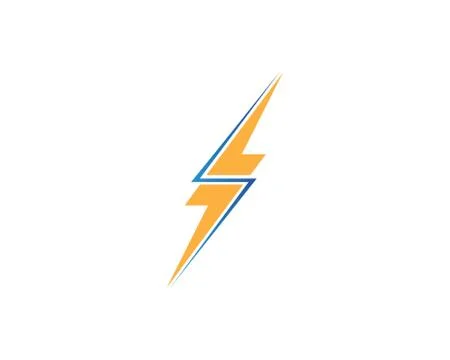 Flash power thunder illustration vector Stock Illustration