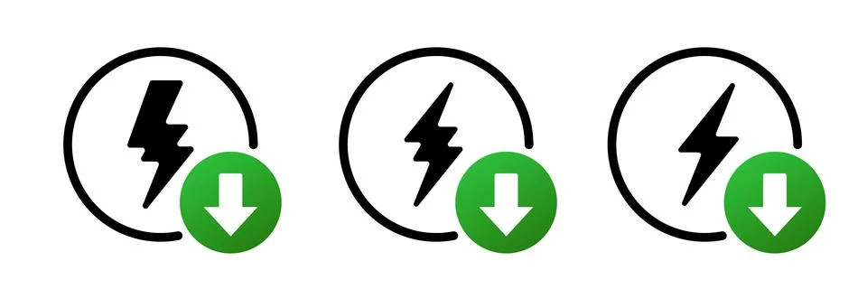 Flash Power Thunderbolt Bolt Vector Logo Stock Illustration