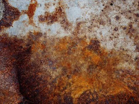 Flash rust on Zinc sheet, Galvanized sheets rough surface wall texture mate.. Stock Photos