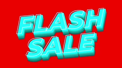 Flash Sale Animated Text Motion Background for Promotional Video Content Stock Footage 332886870