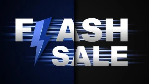 Flash sale banner background. vector illustration Stock Illustration