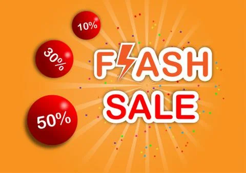 Flash sale banner vector Stock-Illustration