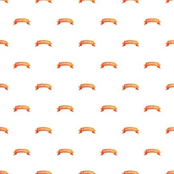 Flash sale banners creating a seamless promotional pattern Stock Illustration
