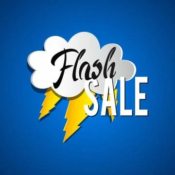 Flash Sale Illustrazione stock