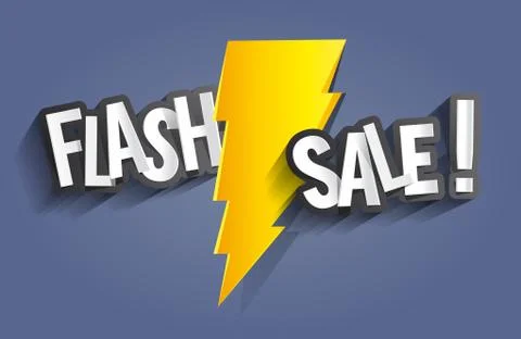 Flash Sale Illustrazione stock