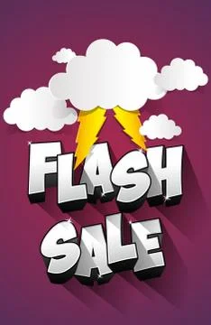 Flash Sale Illustrazione stock