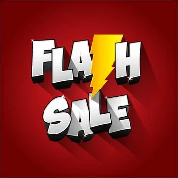 Flash Sale Stock Illustration