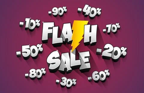 Flash Sale Stock-Illustration