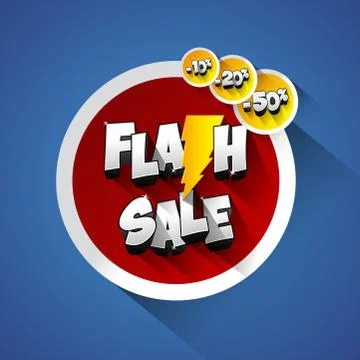 Flash Sale Stock Illustration