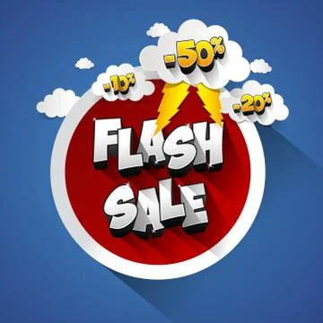 Flash Sale Stock Illustration