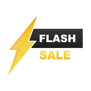 Flash sale. modern design. Vector illustration Stock Illustration
