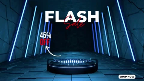 Flash sale moving background for 3d promotional media Stock Footage 219927431