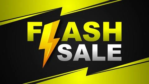 Flash sale promotion background. vector illustration Stock Illustration