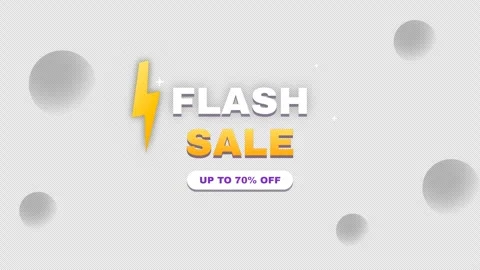 Flash sale repeating text pattern on transparent background Stock Footage 347085052