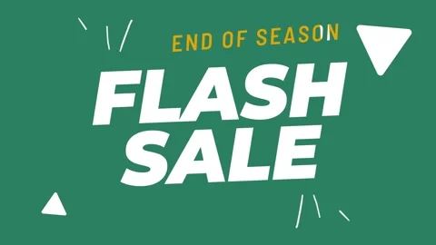 Flash sale text animation Stock Footage 279088370