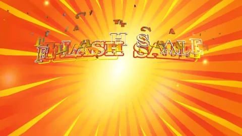 Flash sale text effect green screen background Stock Footage 293139854