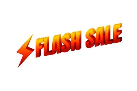 Flash sale text style effect. Editable text effect Stock Illustration