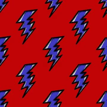 Flash seamless pattern Stock Illustration