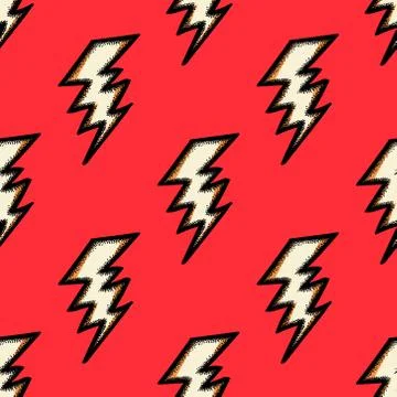 Flash seamless pattern Illustrazione stock