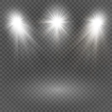 The flash of a set star. star ray of light. Illustrazione stock