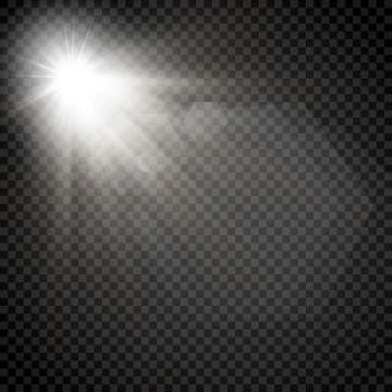 The flash of a star. star ray of light. Stock Illustration