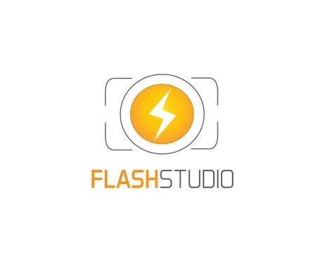 Flash studio logo Stockillustratie