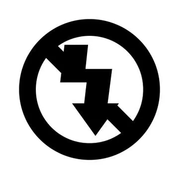 Flash Off System Icon Stock-Illustration