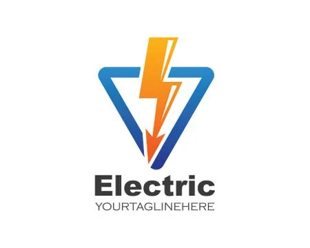 Flash thunder bolt illustration vector Stock Illustration