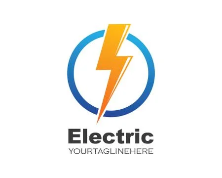 Flash thunder bolt illustration vector Stock Illustration