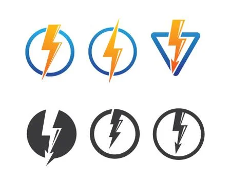 Flash thunder bolt illustration vector Illustrazione stock