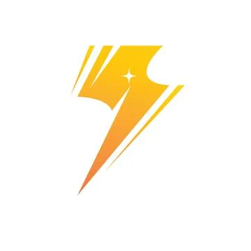 Flash thunder bolt illustration vector Stock Illustration
