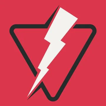 Flash thunder bolt vector illustration Stock Illustration