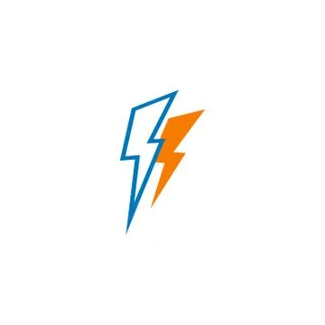 Flash thunderbolt creative logo template vector illustration Illustrazione stock