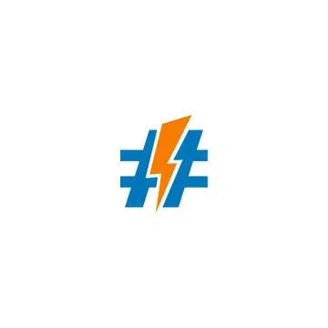 Flash thunderbolt creative logo template vector illustration Stock Illustration