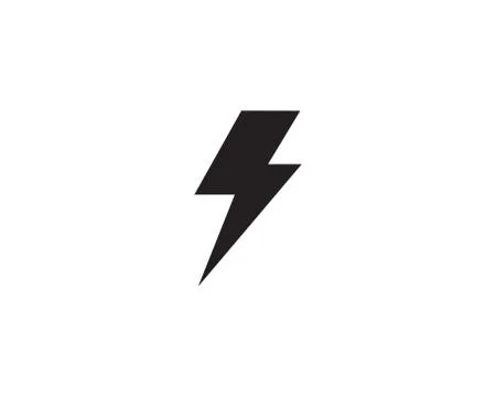 Flash thunderbolt Template vector icon illustration design Stock Illustration