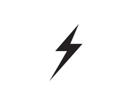Flash thunderbolt Template vector icon illustration design Stock Illustration