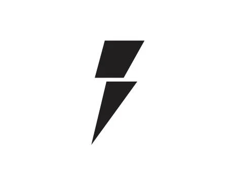 Flash thunderbolt Template vector icon illustration vector Illustrazione stock