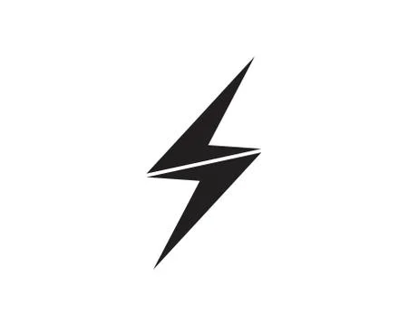 Flash thunderbolt Template vector icon illustration vector Stock Illustration