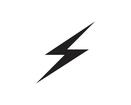 Flash thunderbolt Template vector icon illustration vector Stock Illustration