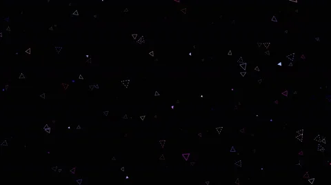 Flash triangle particles Stock Footage 49359998