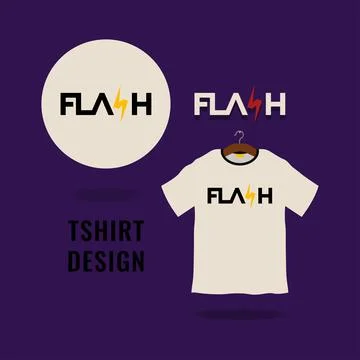 Flash typography t shirt design vector illustration Stock Illustration